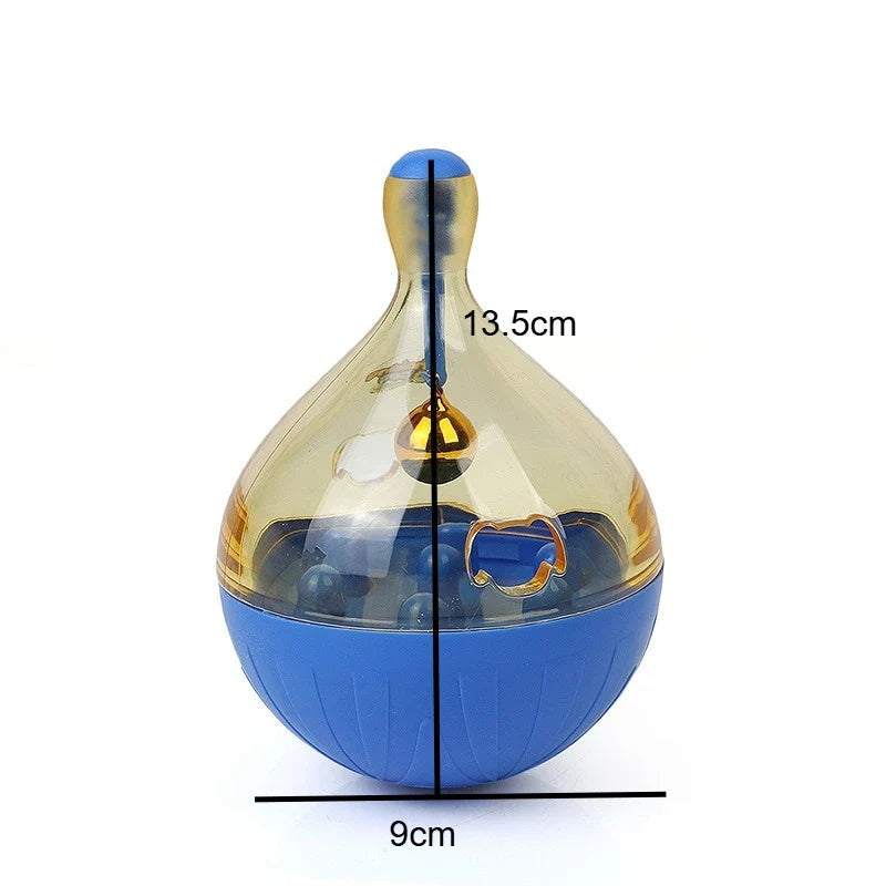 Interactive Pet Cat Dog Food Feeder Rolling Leakage Dispenser Tumbler Toy Cat Food Feeder Training Funny Toy Cat Pet Feeder