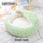 Donut Pet Bed – Calming Round Dog & Cat Bed Soft Plush Cuddler Nest