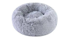 Round pet bed for anxious pets - Plush and calming