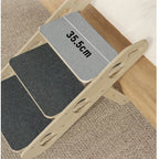 Solid Wood Folding Climbing Ladder for Elderly Dogs Anti-Slip Step Stool Pet Ramp for Sofa Bedside Strong Load-Bearing Dog Ramps