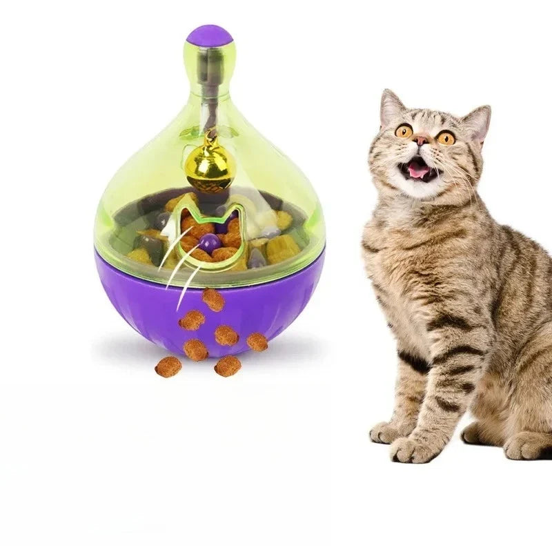 New Pet Feeding Toy Tumbler Feeder Cat Fun Bowl Shaking Leakage Food Ball for Puppy Kitten Exercise Training Pet Supplies