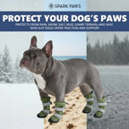Dog Rainboots Waterproof Dog Shoes for Medium to Large Dogs Non Slip Dog Booties and Paw Protectors - 4PCS Doggie Hiking Boots