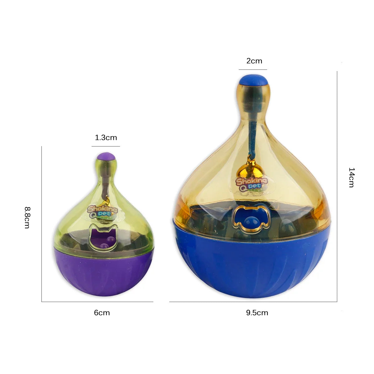 Interactive Cat Toys Treat Puzzle for Cats Wobble Tumbler Feeder Food Dispenser for Kittens Small Dogs