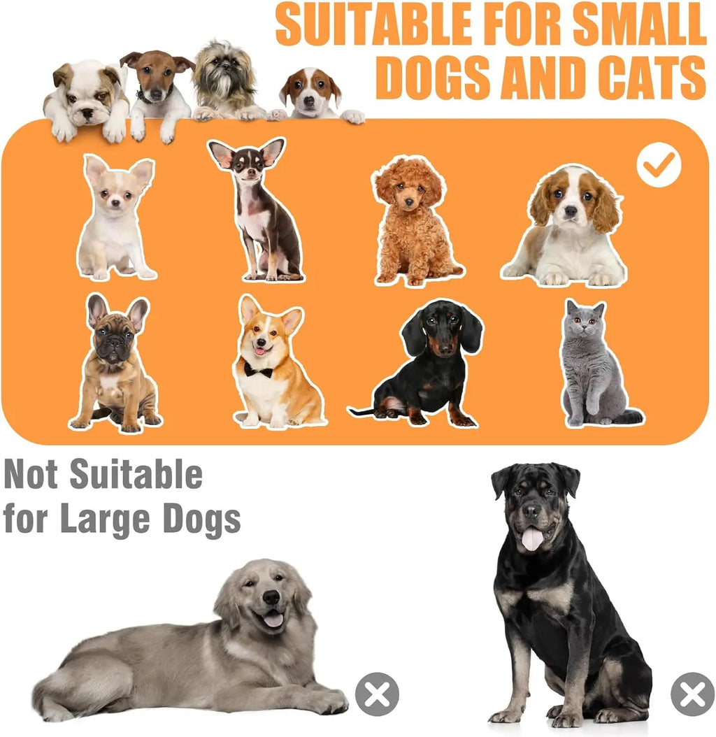 Dog Window Perch with Stairs, Pet Stairs Ramp with Seat, Dog Perch to Look Out Window with Ramp, Lounge Elevated Dogs Bed, Small