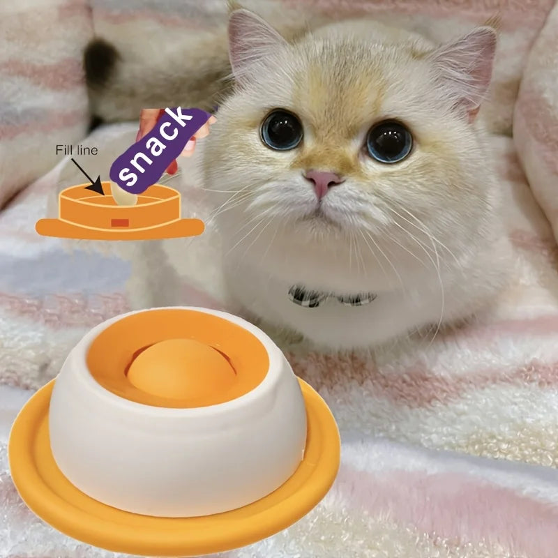 Pet Lick Mat for Dogs and Cats | Interactive Slow Feeder Snack Bowl