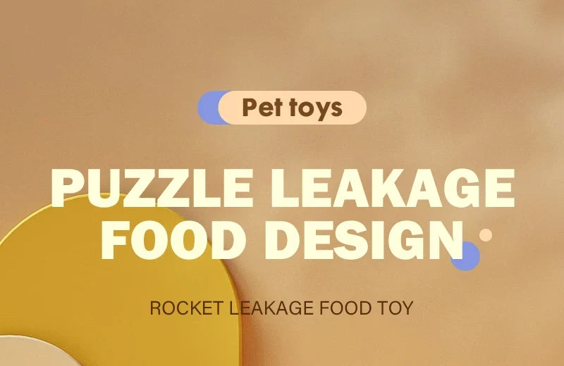 Cat interactive Toys Rotatable Cat Dog Leak Food Toy Pet Puzzle Relief Boredom Toys Food Feeder Dispenser for Kitten Puppy Toys