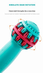 Truelove Pet Super Durable Leak-proof Treat Dispenser Dog Toy Dumbbell Slow Feeder IQ Training Playing Teething Dog TLT2606