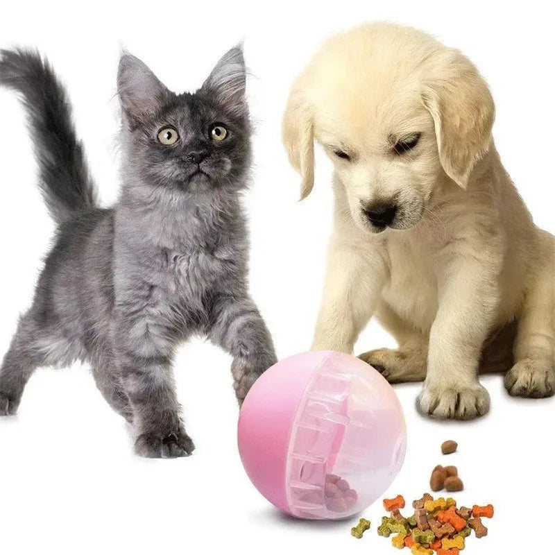 Treat Dispenser IQ Training InteractivePet Anti Choke Slow Feeder  Dog Cat Leakage Food Toys Balls Adjustable  Educational Toy