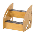 Dog Stairs Wooden Ramp Wear Resistant Steps Non Slip Ladder for Small Dogs Cats Home Sofa Bed