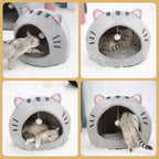 Cute Cat Shaped Cat Bed