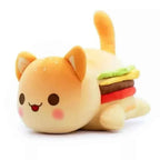 Aphmau Meemeow Cat Plush Toy - 10 inch Donut, Fries & Cheeseburger Food Plush Doll