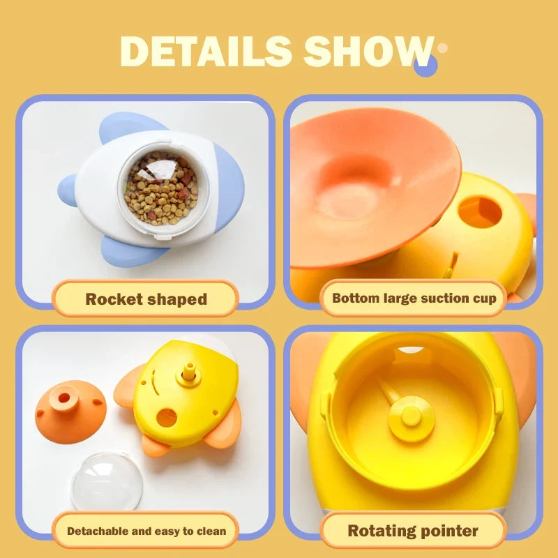 Cat interactive Toys Rotatable Cat Dog Leak Food Toy Pet Puzzle Relief Boredom Toys Food Feeder Dispenser for Kitten Puppy Toys