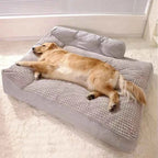Removable Washable Pet Bed Mat – Soft Plaid Dog & Cat Sofa Cushion for Winter Comfort