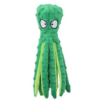No-Stuffing Crinkle Octopus Dog Toy for Playful Pups