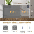 Retractable Baby Gate,HDJ 120inch Extra Wide Baby Safety Gate for Stairs,Doorways,Dog Gate Pet Gate for Indoor and Outdoor,Black