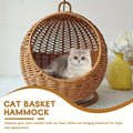Luxury Fruit Basket Cat Hammock bed Hand Woven Storage Basket Comfortable Heavy Carton Packaging Not Easy To Damage for Pets