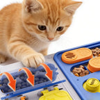 Cat Slow Feeder Toy: Interactive Treat Dispenser for Cognitive Training Games