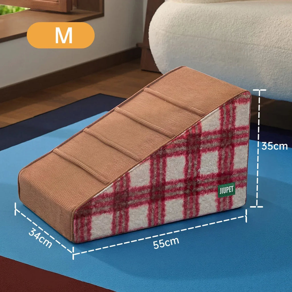 Pet Stairs Small and Medium Dogs Climb Dogs Go to Bed Steps Non-slip Removable Washable Slope Elderly Dog Ladder
