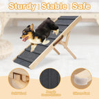Large Dog Pet Ramp Stairs for Bed Couch Car Truck SUV,Dog Pet Ramp for Small Large Dogs Pets to Get on High Bed Truck Couch Sofa