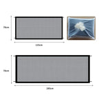 Pet Dog Safety Barrier Fence – Folding Mesh Gate with 4 Hooks for Stairs & Doorways