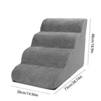 New Detachable And Washable Kennel Memory Foam Dog Sofa Stairs Pet 4-5 Steps Stairs For Small Dog Cat Ramp Ladder Pet Stairs