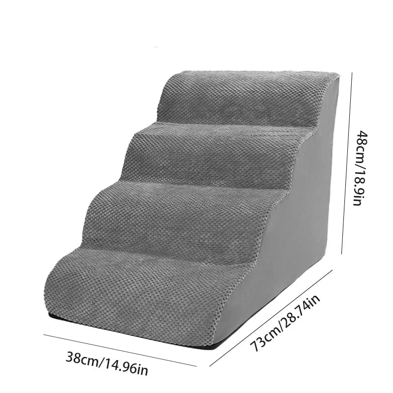 New Detachable And Washable Kennel Memory Foam Dog Sofa Stairs Pet 4-5 Steps Stairs For Small Dog Cat Ramp Ladder Pet Stairs