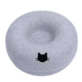 Felt Donut Cat Bed | 2-in-1 Cat Tunnel Bed & Hideout