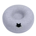 Felt Donut Cat Bed | 2-in-1 Cat Tunnel Bed & Hideout