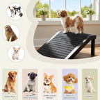 Dog Ramp for Stairs – Non-Slip Pet Steps with Locked-in Carpet & Iron Frame, Helps Senior Dogs & Small Breeds Climb Safely (2-Pa