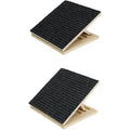Pet Ramps For Stairs-Wooden Dog Ramp For Stairs-2 Pcs Portable Adjustable Angle With Anti-Slip Surface