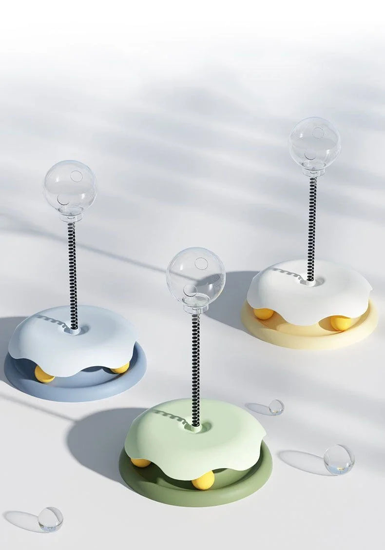 Indoor Cat Slow Feeder Toy 360° Rotating Food Dispenser Ball Interactive Puzzle Game to Relieve Boredom  Slow Down Eating