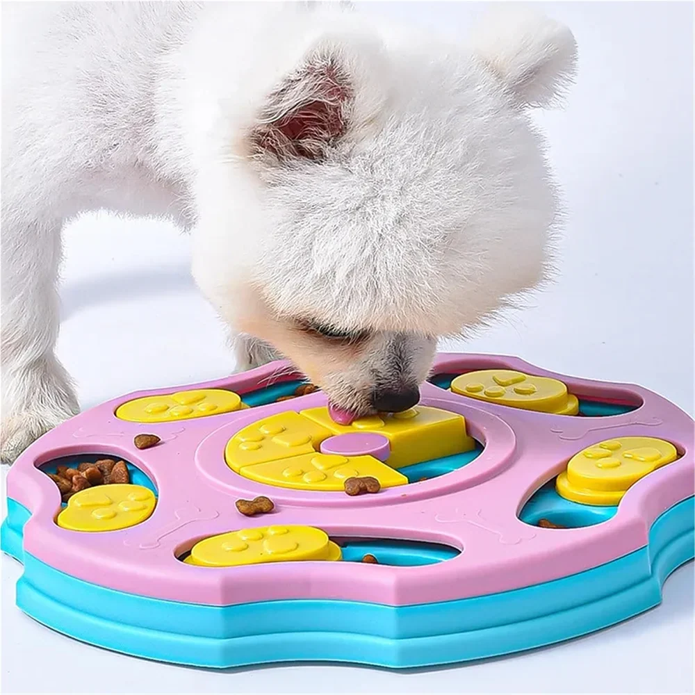 Dog Puzzle Toys Slow Feeder Interactive Increase Puppy IQ Food Dispenser Slowly Eating NonSlip Bowl Pet Cat Dogs Training Game