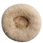 Round Plush Pet Bed for Large & Medium Dogs – Super Soft Cat Bed, Cozy Winter Warm Sleeping House