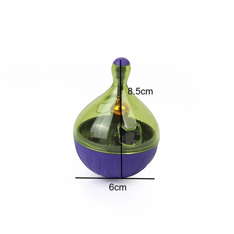 Interactive Pet Cat Dog Food Feeder Rolling Leakage Dispenser Tumbler Toy Cat Food Feeder Training Funny Toy Cat Pet Feeder