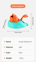 Interactive Dog Toy Snack Launcher Funny Training Feeding Tool for Small Medium Pet Puppy Slow Feeder Cat Puzzle Treat Dispenser