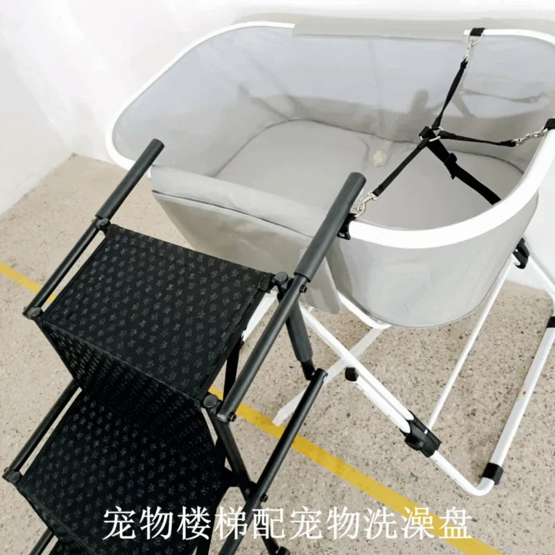 Pet Ladder Folding Dog Ladder Outdoor Car Dog Stair Bathing Rack Pet Car Pet Ladder