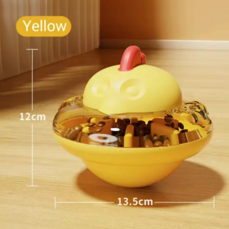 Funny Chicken Shape Cat Dog Food Dispenser Toy Interactive Slow Feeder Puzzle Toy for Cats and Dogs