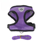 Breathable Mesh Cat Harness and Leash Set | Reflective Soft Vest for Small Cats and Dogs