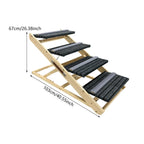 Wooden Pet Stairs Folding for Small and Older Animals Stable Dog Ramp Dog Ladder for SUV Climbing Sofa Trucks Indoor Cats