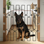 Retractable Pet Gate Adjustable Metal Pet Gate Dog Safety Fence Easy Install Home Barrier Heavy Duty for Dogs, Stairs, Doorway