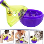Interactive Cat Toys Treat Puzzle for Cats Wobble Tumbler Feeder Food Dispenser for Kittens Small Dogs