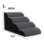 Pet Stairs Ramp Non-Slip Dog Steps for Small Dogs Cats Soft Plush Surface Removable Washable Dog Beds
