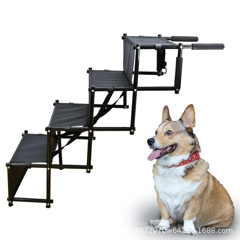 Pet Ladder Folding Dog Ladder Outdoor Car Dog Stair Bathing Rack Pet Car Pet Ladder