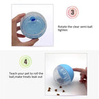 Treat Dispenser IQ Training InteractivePet Anti Choke Slow Feeder  Dog Cat Leakage Food Toys Balls Adjustable  Educational Toy