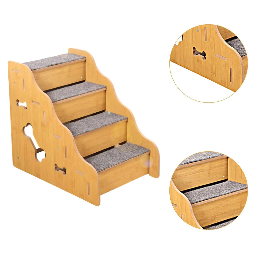 Dog Stairs for Small Dogs,Convenient,Sturdy,Non Slip,Indoor,Dog Steps,for Bed,Doggy Steps for Couch Sofa for Doggy Elderly Dogs