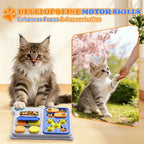Slow Feeder Cat Toy: Interactive Treat Dispenser for Indoor Pet Training & Mental Stimulation