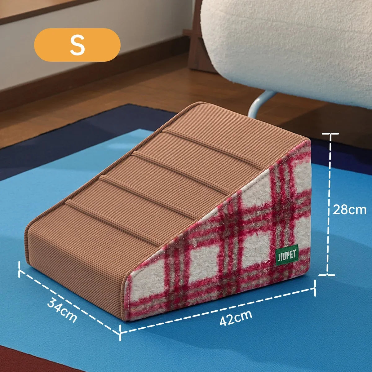 Pet Stairs Small and Medium Dogs Climb Dogs Go to Bed Steps Non-slip Removable Washable Slope Elderly Dog Ladder