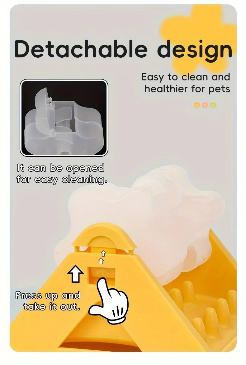 Interactive Dog Food Dispenser Toy - Puzzle Feeder with Leak-Proof Design Slow-Feeding Design & Durable PP Material for Dogs