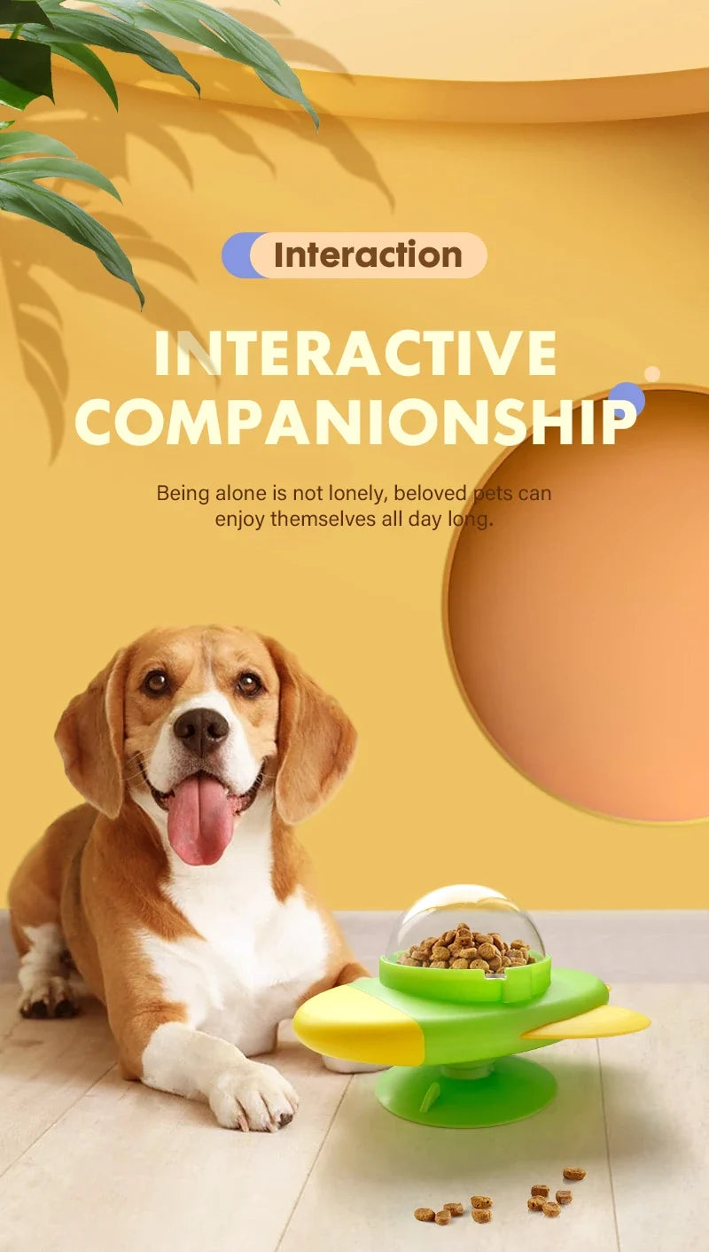 Cat interactive Toys Rotatable Cat Dog Leak Food Toy Pet Puzzle Relief Boredom Toys Food Feeder Dispenser for Kitten Puppy Toys