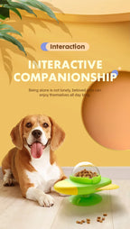 Cat interactive Toys Rotatable Cat Dog Leak Food Toy Pet Puzzle Relief Boredom Toys Food Feeder Dispenser for Kitten Puppy Toys